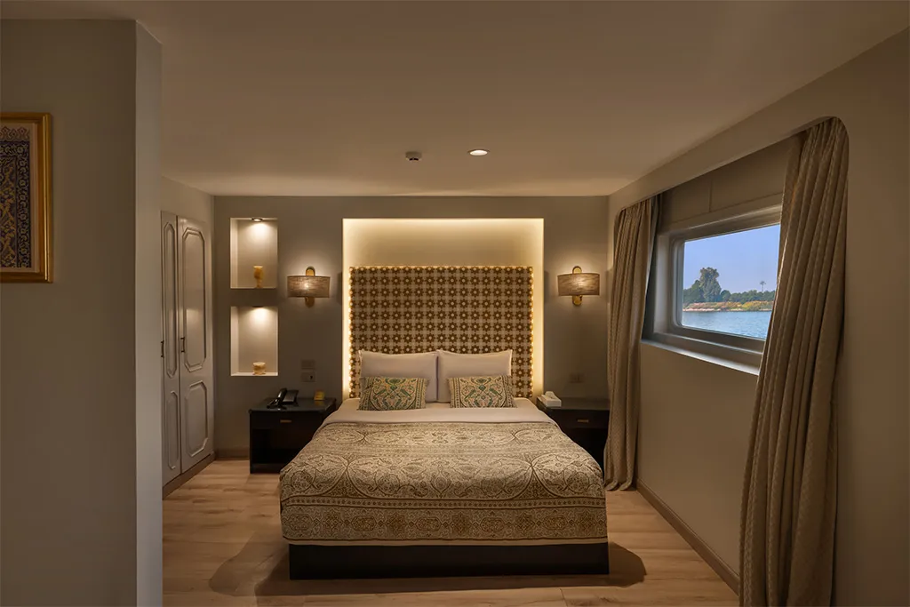 Cabin aboard the Da Vinci Nile cruise
